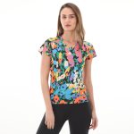 adidas Tr-Es Aop T Kadın T-Shirt Mavi