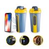 Blentra Mıknatıslı ve Telefon Tutuculu Shaker 750 ml Mavi Sarı – Shaker, Saklama Kabı ve Pillbox