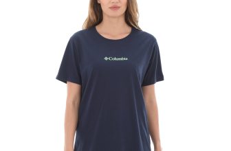 Columbia Cs0324 Csc W Centered Mını Logo Ss Tee Kadın T-Shirt Lacivert