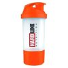 Hardline Shaker 600 ML Turuncu – Shaker, Saklama Kabı ve Pillbox