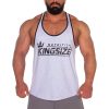 Kingsize Logolu Klasik Tanktop Açık Gri Melanj – Erkek Spor Giyim