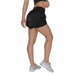 MuscleCloth 2 In 1 Kadın Taytlı Şort Siyah – Kadın Spor Giyim