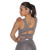 MuscleCloth Dora Sporcu Sütyeni Gri – Kadın Spor Giyim