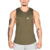 MuscleCloth Elite Kolsuz T-Shirt Haki – Erkek Spor Giyim