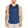 MuscleCloth Elite Kolsuz T-Shirt İndigo Mavi – Erkek Spor Giyim