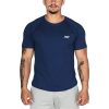MuscleCloth Elite Reglan T-Shirt İndigo Mavi – Erkek Spor Giyim