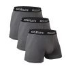 MuscleCloth Modal-X Boxer 3’Lü Paket Gri – Erkek Spor Giyim