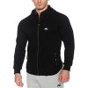 MuscleCloth Pro Kapüşonlu Fermuarlı Sweatshirt Siyah – Erkek Spor Giyim