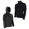 MuscleCloth Pro Softshell Mont + Tam Fermuarlı Erkek Polar Siyah – Erkek Spor Giyim