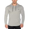 MuscleCloth Training Kapüşonlu Uzun Kollu T-Shirt Gri – Erkek Spor Giyim