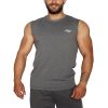 MuscleCloth Training Kolsuz T-Shirt Gri – Erkek Spor Giyim