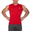 MuscleCloth Training Kolsuz T-Shirt Kırmızı – Erkek Spor Giyim