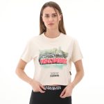 Napapijri S-Cenepa Crop Ss W Kadın T-Shirt Beyaz
