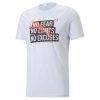 Puma Performance Slogan Cat Tee Kısa Kollu T-Shirt Beyaz – Fitness Aksesuarları