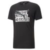 Puma Performance Slogan Cat Tee Kısa Kollu T-Shirt Siyah – Erkek Spor Giyim