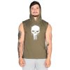 Supplementler Skull Kapüşonlu Kolsuz T-Shirt Yeşil – Erkek Spor Giyim
