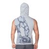 Supplementler.com Dumbell Arm Kapüşonlu Kolsuz T-Shirt Gri – Erkek Spor Giyim