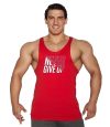 Supplementler.com Never Give Up Fitness Atleti Kırmızı – Erkek Spor Giyim