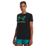 Under Armour Sportstyle Graphic Kadın Kısa Kollu T-Shirt Siyah Yeşil – Kadın Spor Giyim
