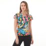adidas Tr-Es Aop T Kadın T-Shirt Mavi