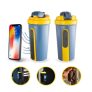 Blentra Mıknatıslı ve Telefon Tutuculu Shaker 750 ml Mavi Sarı – Shaker, Saklama Kabı ve Pillbox