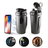 Blentra Mıknatıslı ve Telefon Tutuculu Shaker 750 ml Siyah – Shaker, Saklama Kabı ve Pillbox