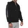 Kingsize Follow The King Kapüşonlu Fermuarlı Sweatshirt Siyah – Erkek Spor Giyim