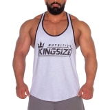 Kingsize Logolu Klasik Tanktop Açık Gri Melanj – Erkek Spor Giyim
