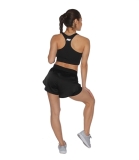 MuscleCloth 2 In 1 Kadın Taytlı Şort + Performance Sporcu Sütyeni Siyah – Kadın Spor Giyim