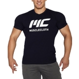 MuscleCloth Basic T-Shirt Lacivert – Erkek Spor Giyim