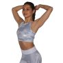 MuscleCloth Dora Sporcu Sütyeni Beyaz Kamuflaj – Kadın Spor Giyim