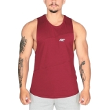 MuscleCloth Elite Kolsuz T-Shirt Bordo – Erkek Spor Giyim