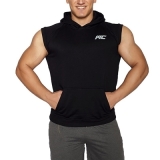 MuscleCloth Kapüşonlu Kolsuz Yelek Siyah – Erkek Spor Giyim