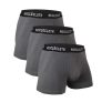 MuscleCloth Modal-X Boxer 3’Lü Paket Gri – Erkek Spor Giyim