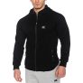 MuscleCloth Pro Kapüşonlu Fermuarlı Sweatshirt Siyah – Erkek Spor Giyim