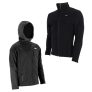 MuscleCloth Pro Softshell Mont + Tam Fermuarlı Erkek Polar Siyah – Erkek Spor Giyim