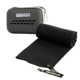 MuscleCloth Quick Dry Çantalı Spor Havlusu Siyah – Erkek Spor Giyim
