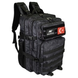 MuscleCloth Tactical Sırt Çantası Siyah Kamuflaj – Spor Çanta
