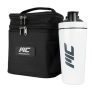 MuscleCloth Termo Çanta Seti Siyah + Paslanmaz Çelik Shaker 739 ml Beyaz – Spor Çanta