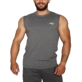 MuscleCloth Training Kolsuz T-Shirt Gri – Erkek Spor Giyim
