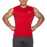 MuscleCloth Training Kolsuz T-Shirt Kırmızı – Erkek Spor Giyim