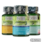 Nature’s Supreme Multivitamin for Men + Omega 3 + Probiyotik Seti