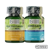 Nature’s Supreme Multivitamin for Men + Omega 3 Seti