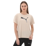 Puma Evostrıpe Tee Granola Kadın T-Shirt Krem