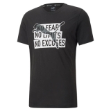 Puma Performance Slogan Cat Tee Kısa Kollu T-Shirt Siyah – Erkek Spor Giyim