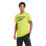 Reebok Big Logo Kısa Kollu T-Shirt Sarı – Erkek Spor Giyim