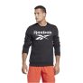 Reebok Identity Fleece Crew Uzun Kollu T-Shirt Siyah – Erkek Spor Giyim