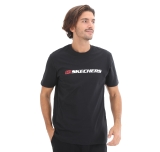 Skechers M Essential T-Shirt Erkek T-Shirt Siyah