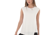 Skechers W Soft Touch Smart Detailed Tank T-Shirt Kadın Beyaz