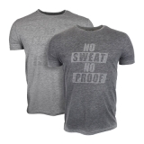 Supplementler No Sweat No Proof T-Shirt Gri Melanj – Erkek Spor Giyim